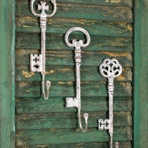 3 Old Style Key Hooks