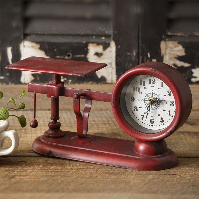 Vintage Balance Scale Clock