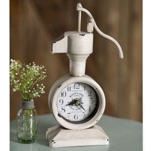 Old Style Water Pump Clock
