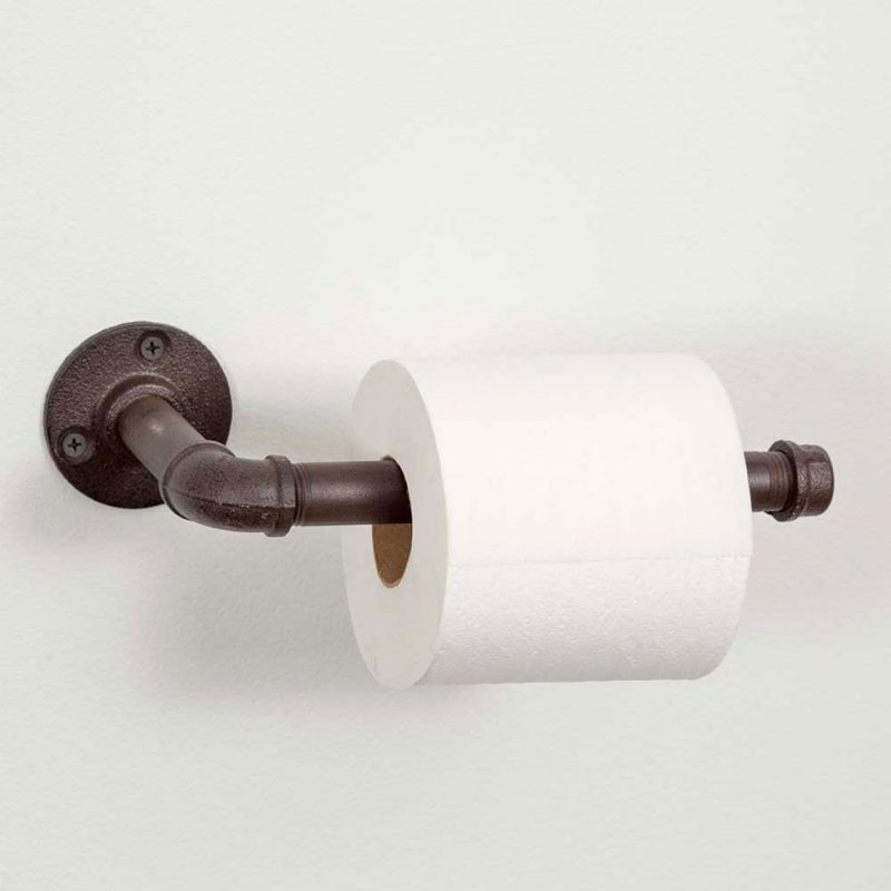 industrial style toilet paper holder