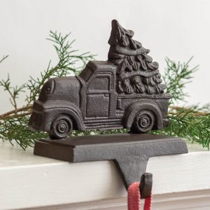 Cast Iron Truck Christmas Stocking Holder