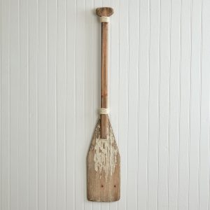 reclaimed wood wall oar